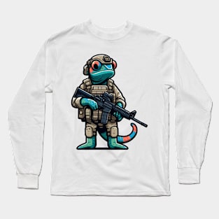 Tactical Cameleon Mastery Tee: Where Style Meets Stealth Long Sleeve T-Shirt